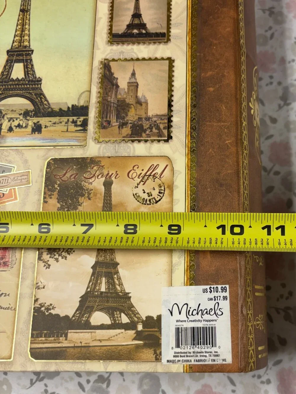 Paris Themed Storage Box - Magnetic Closure